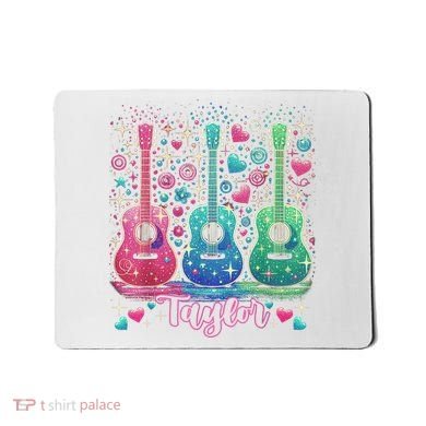 Girl Retro Taylor First Name Personalized Groovy 80'S P.i.n.k. Mousepad