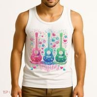 Girl Retro Taylor First Name Personalized Groovy 80'S P.i.n.k. Tank Top thumb 3