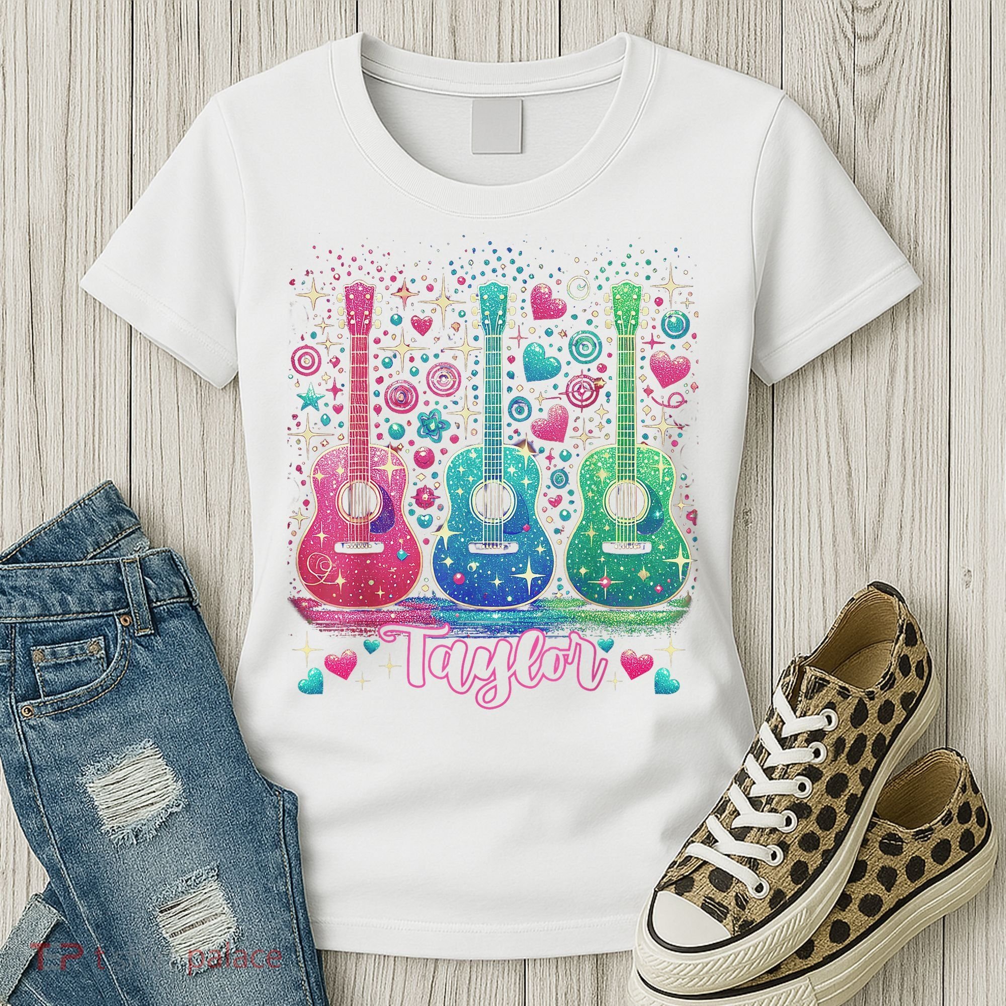 Girl Retro Taylor First Name Personalized Groovy 80'S P.i.n.k. Women's T-Shirt