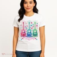 Girl Retro Taylor First Name Personalized Groovy 80'S P.i.n.k. Women's T-Shirt thumb 4