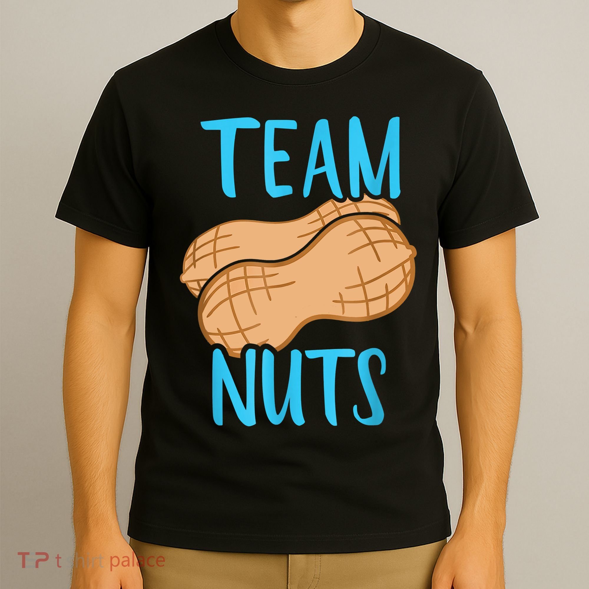 Gender Reveal Team Nuts Boy Matching Family Baby Party T-Shirt