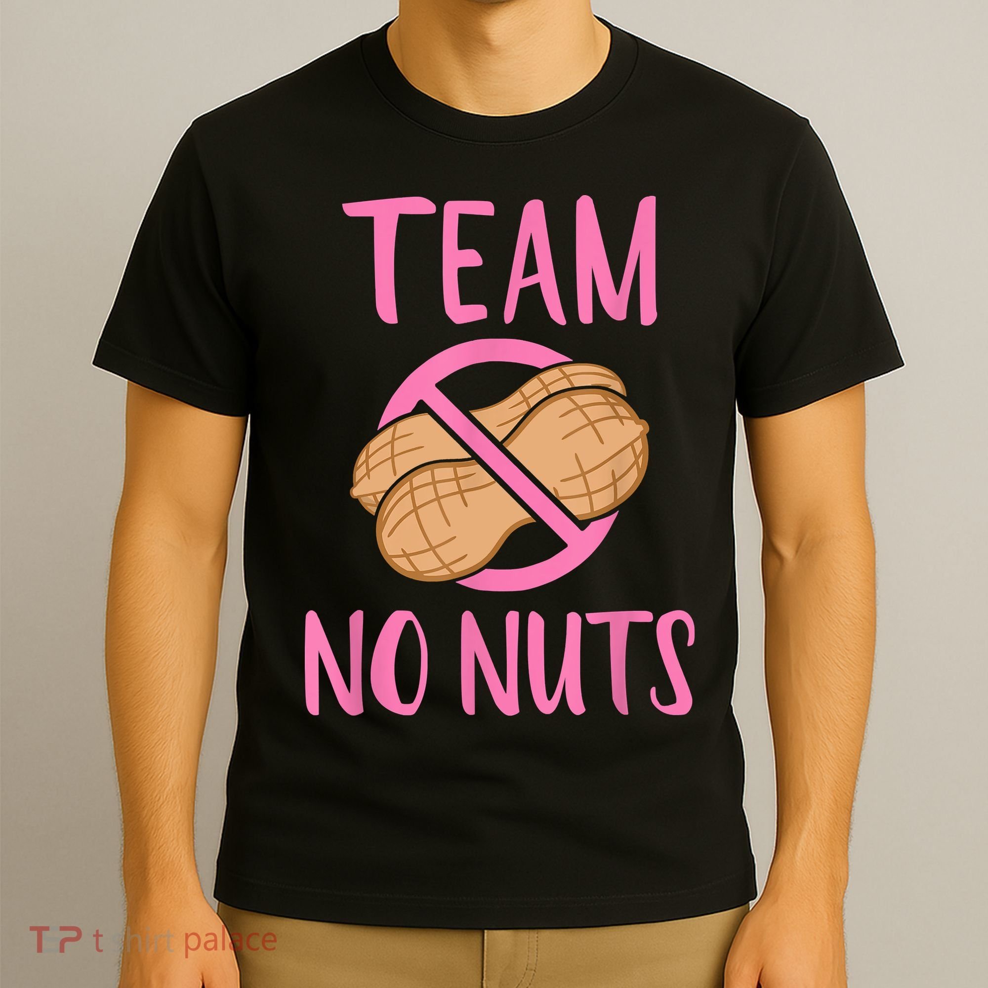 Gender Reveal Team No Nuts Girl Matching Family Baby Party T-Shirt