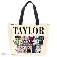 Girl Retro Taylor Groovy Birthday Gift Tote Bag thumb 0