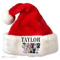 Girl Retro Taylor Groovy Birthday Gift Santa Hat thumb 0