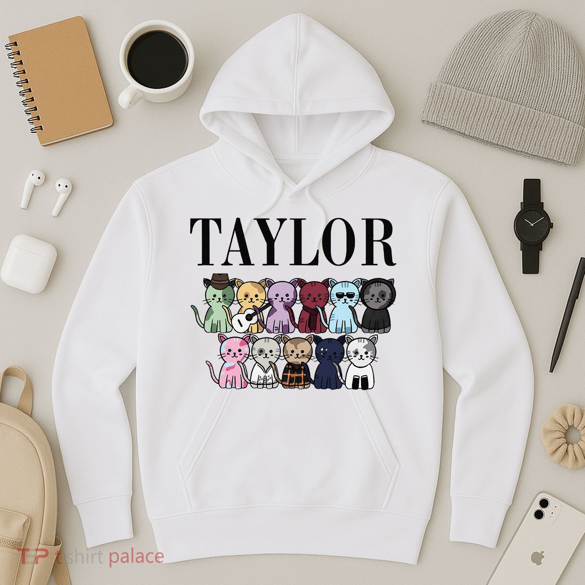 Girl Retro Taylor Groovy Birthday Gift Hoodie