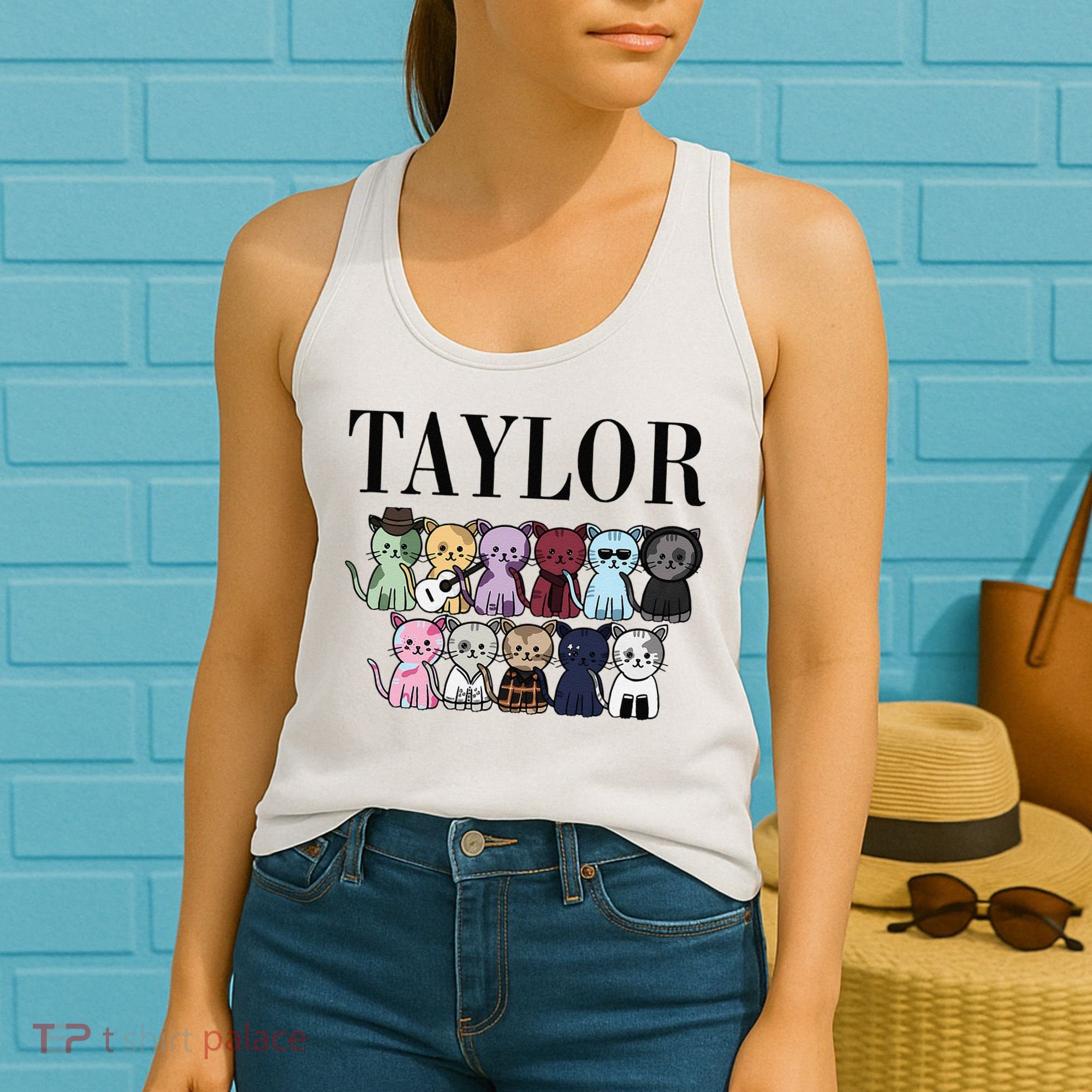 Girl Retro Taylor Groovy Birthday Gift Women's Tank Top
