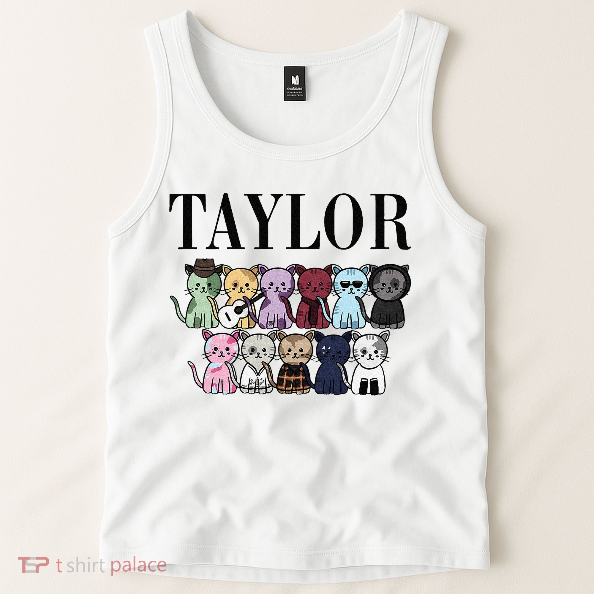 Girl Retro Taylor Groovy Birthday Gift Tank Top