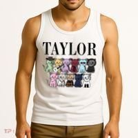 Girl Retro Taylor Groovy Birthday Gift Tank Top thumb 3
