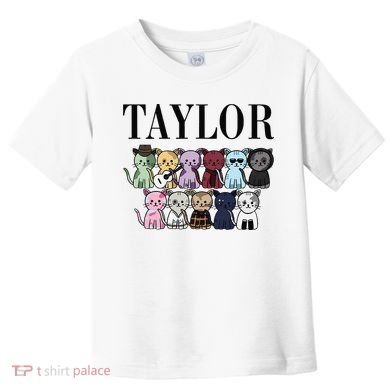 Girl Retro Taylor Groovy Birthday Gift Toddler T-Shirt
