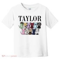 Girl Retro Taylor Groovy Birthday Gift Toddler T-Shirt thumb 0