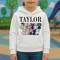 Girl Retro Taylor Groovy Birthday Gift Kids Hoodie thumb 3