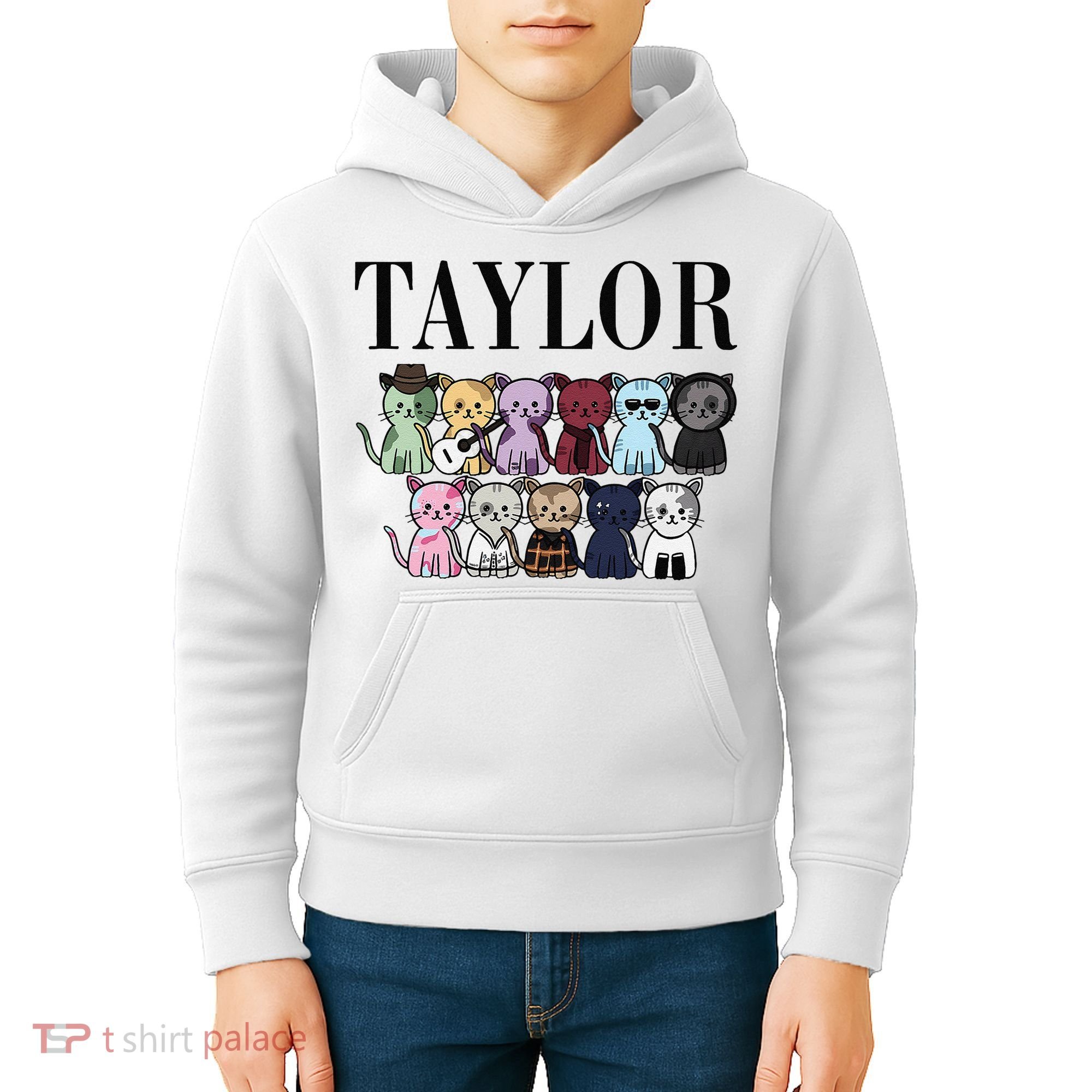 Girl Retro Taylor Groovy Birthday Gift Kids Hoodie