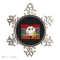 Groovy Retro Third Grade Back To School Students Teachers Ornament thumb 0