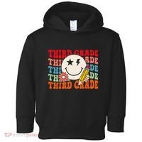 Groovy Retro Third Grade Back To School Students Teachers Toddler Hoodie thumb 0