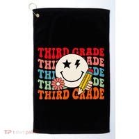 Groovy Retro Third Grade Back To School Students Teachers Golf Towel thumb 0