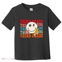 Groovy Retro Third Grade Back To School Students Teachers Toddler T-Shirt thumb 0