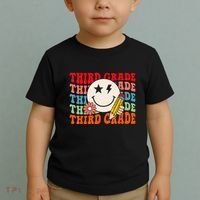Groovy Retro Third Grade Back To School Students Teachers Toddler T-Shirt thumb 2