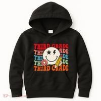 Groovy Retro Third Grade Back To School Students Teachers Kids Hoodie thumb 0