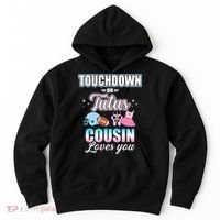 Gender Reveal Touchdowns Or Tutus Cousin Matching Baby Party Hoodie thumb 0