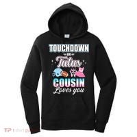 Gender Reveal Touchdowns Or Tutus Cousin Matching Baby Party Women's Hoodie thumb 0