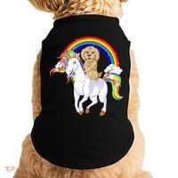 Goldendoodle Riding Unicorn Doggie Tank thumb 0
