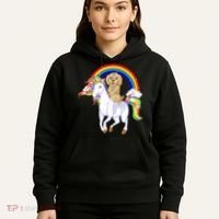 Goldendoodle Riding Unicorn Hoodie thumb 5