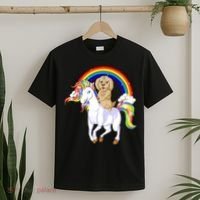 Goldendoodle Riding Unicorn T-Shirt thumb 2