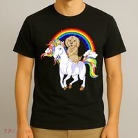 Goldendoodle Riding Unicorn T-Shirt thumb 3