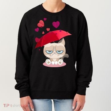 Grump Cat Valentines Day Women's Sweatshirt