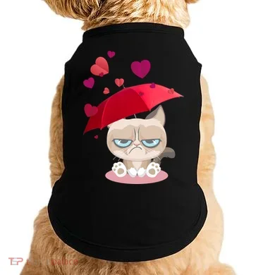 Grump Cat Valentines Day Doggie Tank