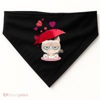 Grump Cat Valentines Day USA-Made Doggie Bandana thumb 0