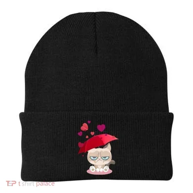 Grump Cat Valentines Day Beanie