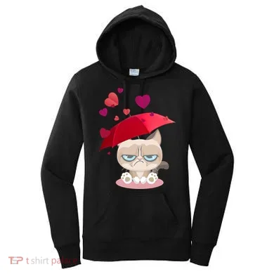 Grump Cat Valentines Day Women's Hoodie