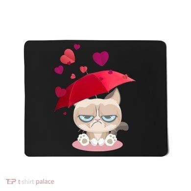 Grump Cat Valentines Day Mousepad