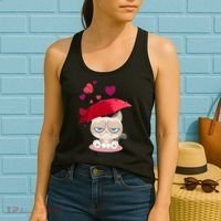 Grump Cat Valentines Day Women's Tank Top thumb 2