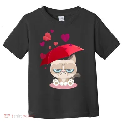 Grump Cat Valentines Day Toddler T-Shirt