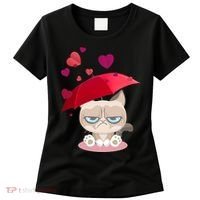 Grump Cat Valentines Day Women's T-Shirt thumb 0