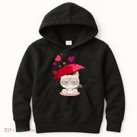 Grump Cat Valentines Day Kids Hoodie thumb 0