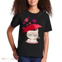 Grump Cat Valentines Day Kids T-Shirt thumb 2