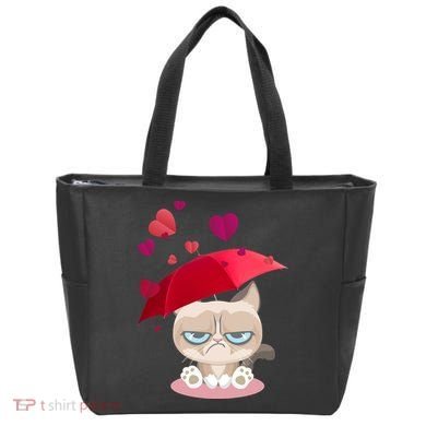 Grump Cat Valentines Day Tote Bag