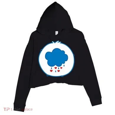 Grumpy Bear Costume Crop Fleece Hoodie