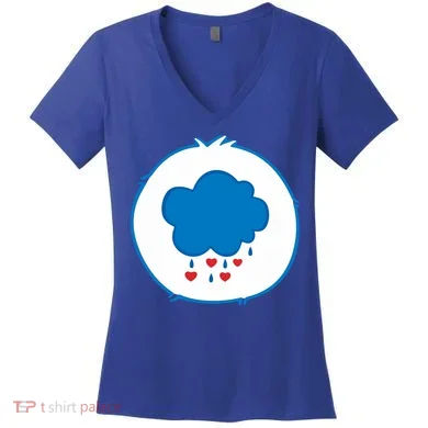 Grumpy Bear Costume Women's V-Neck T-Shirt