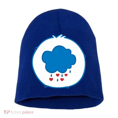 Grumpy Bear Costume Short Acrylic Beanie