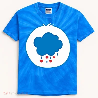 Grumpy Bear Costume Kids Tie-Dye T-Shirt