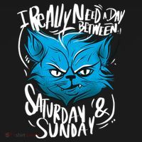 Grumpy Cat Weekend Funny Doggie Tank thumb 4