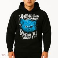 Grumpy Cat Weekend Funny Hoodie thumb 2