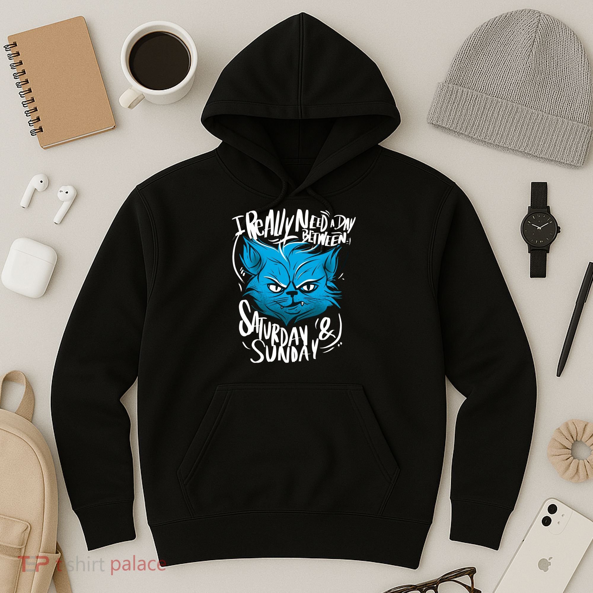 Grumpy Cat Weekend Funny Hoodie