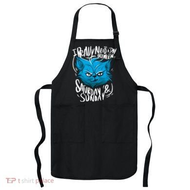 Grumpy Cat Weekend Funny Apron
