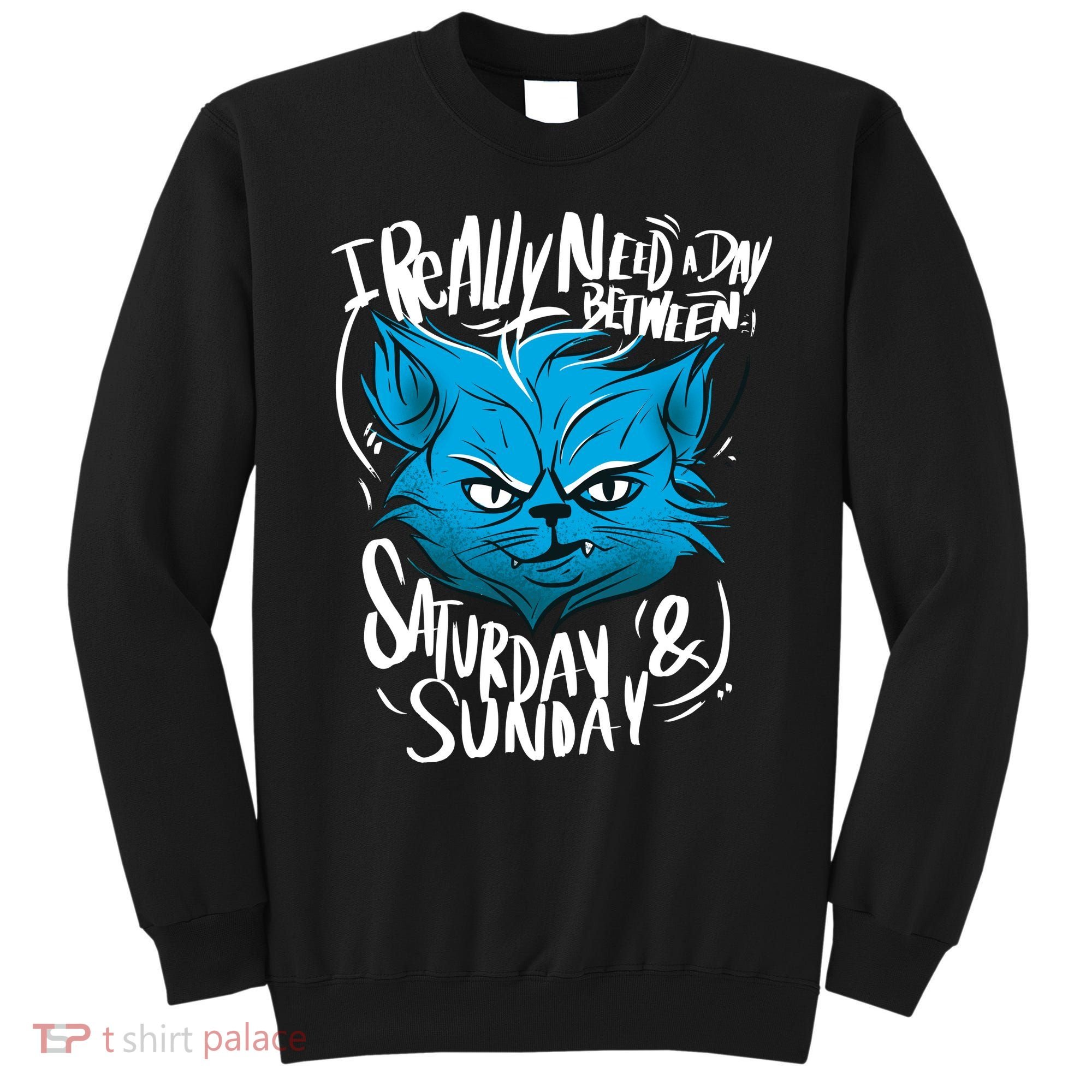 Grumpy Cat Weekend Funny Sweatshirt