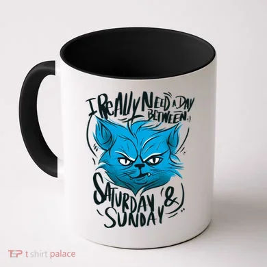 Grumpy Cat Weekend Funny Coffee Mug